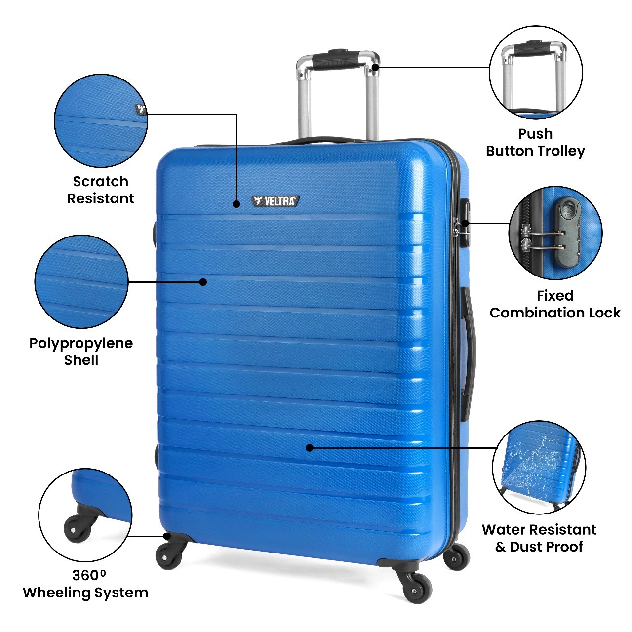 Ally Veltra Luggage Travel Bag  size Small, Medium, large